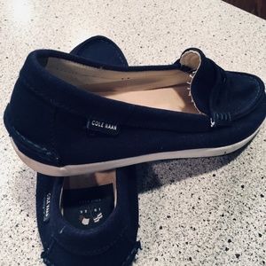 Cole Haan Canvas Casual Slip On Loafers